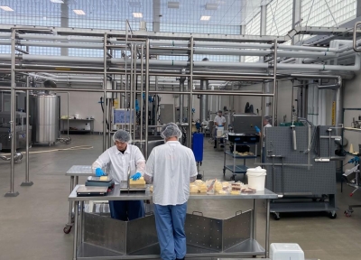 workers in the creamery processing center. Credit: Chris Branam 