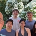 Chris Curtin & 5 students standing outside